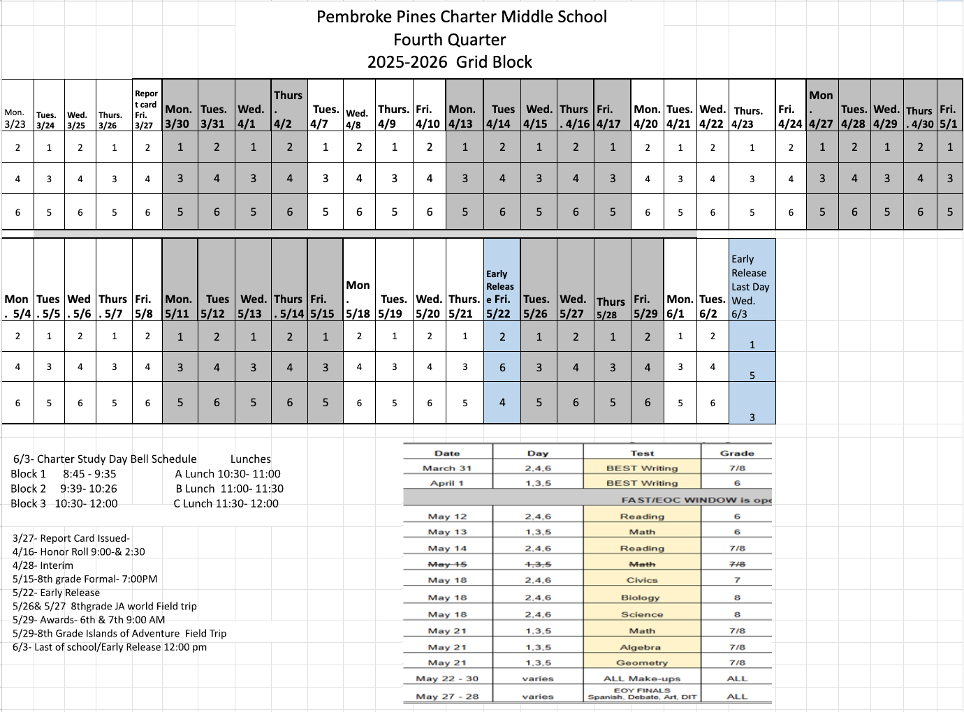 4th Quarter Grid 25-26