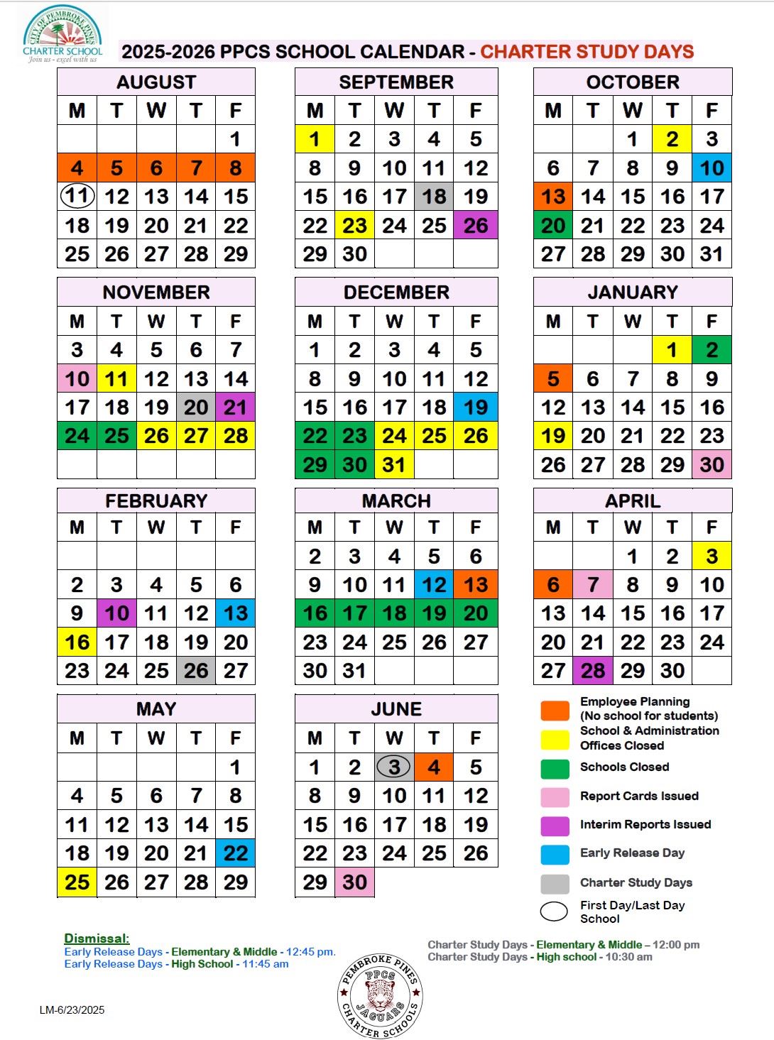 School Calendar 25-26